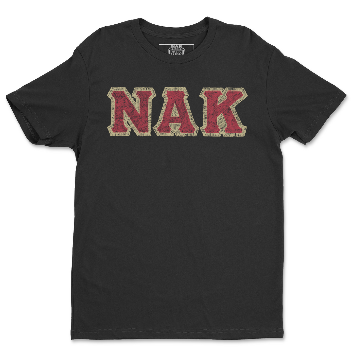 NAK HAND SKETCHED TSHIRT BLACK