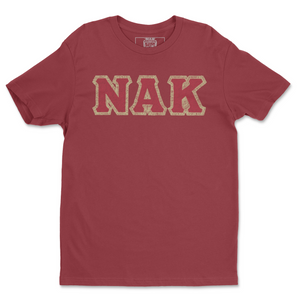 NAK HAND SKETCHED TSHIRT CARDINAL RED