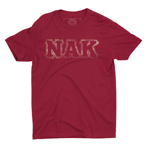 NAK DISTRESSED TSHIRT CARDINAL