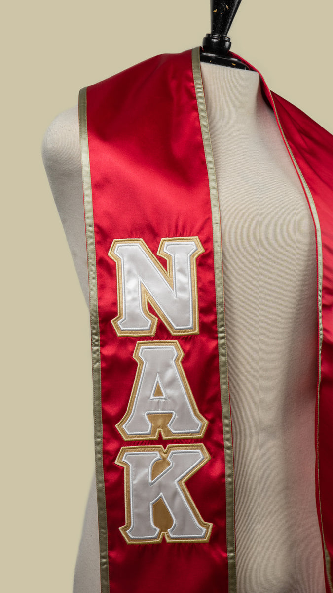 BACHELOR DEGREE STOLE RED – Shop Nu Alpha Kappa